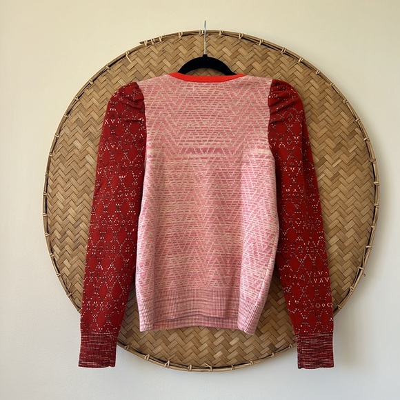 ANTHROPOLOGIE GORGEOUS CHERIE PUFF-SLEEVED SWEATER - EUC‎ - MEDIUM - Picture 11 of 13